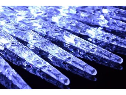 LED kapající rampouchy, 8ks, 23cm, různé barvy na výběr (Barva Modrá)