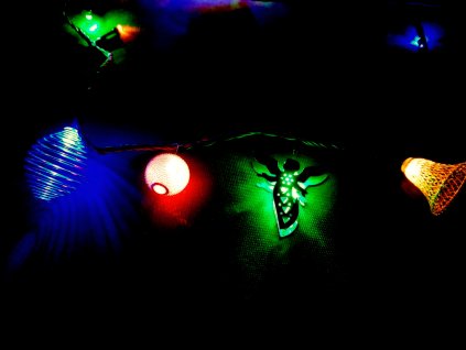 Ozdoby na LED diody vánočních řetězů a závěsů (Tvar Anděl)