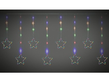 4031 8 vanocni svetelny zaves s 8 zarivymi koulemi z mikro retezu 3m 156 led ruzne barvy na vyber