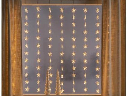 Vánoční LED závěs s 160 hvězdičkami, 3m, různé varianty na výběr (Barva Studená bílá)