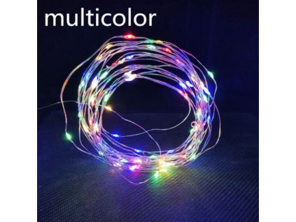 4811 vanocni mikro retez ruznobarevna 18m