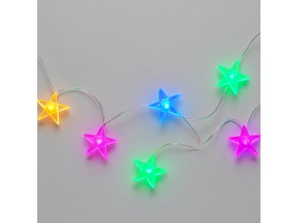 Vianočná LED reťaz na vnútorné použitie - hviezdičky, 4m, 40 LED