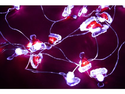 Vnitřní LED vánoční mini řetěz - vánoční čepice