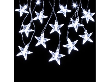 Vnútorná LED vianočná reťaz s hviezdičkami