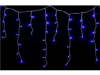 6237 vnitrni led vanocni zaves modra 5m 210 led stale svitici se zablesky propojovatelny