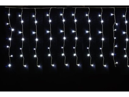 6129 vnitrni led vanocni zaves studena bila 3m 192 led stale svitici se zablesky