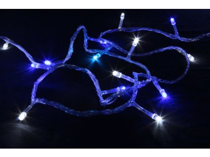 LED Fairy Lights Blue White Clear Wire3 38024