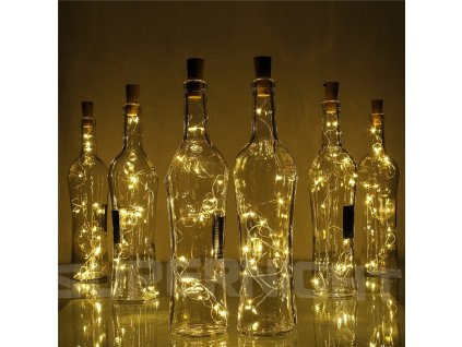 Zátka s LED světýlky do láhve