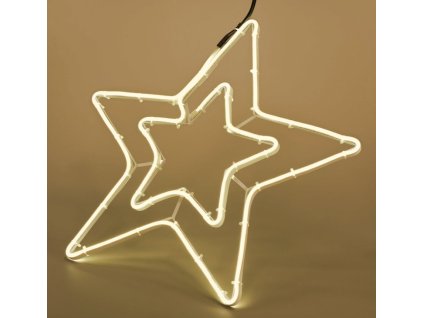 8799 vanocni svetelna hvezda profi tepla bila 50cm