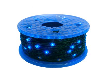 Vianočná LED mikro reťaz, modrá so zábleskami, 50 m, 500 kvapkových LED