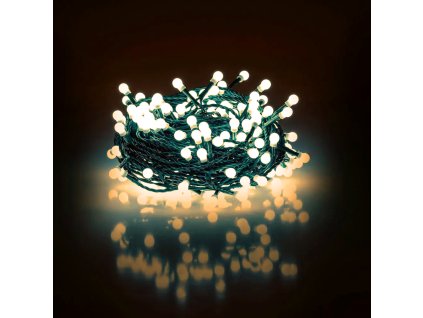 Vianočná LED reťaz s guľôčkami - Cherry, 21m, 210 LED