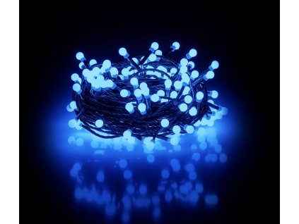 Vianočný LED reťaz s guľôčkami - Cherry, 21m, 210 LED diód, studená biela, prepojiteľný