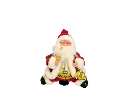 Vianočné dekorácie: otočný Santa Claus na kolieskach