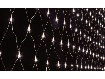 Vnútorná svetelná sieť, teplá biela, 3m*0,4m, 100 LED