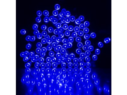 Vonkajšia LED vianočná reťaz, modrá, 10m, 500 LED