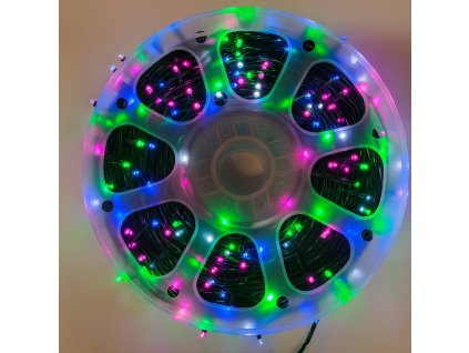 Vonkajší LED vianočný reťazec - viacfarebný, 100m, 1000 LED, diaľkové ovládanie