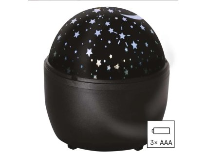 LED dekoratívny projektor – hviezdy, 3x AA, vnútorný