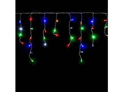 Vonkajší LED vianočný záves - rôznofarebný