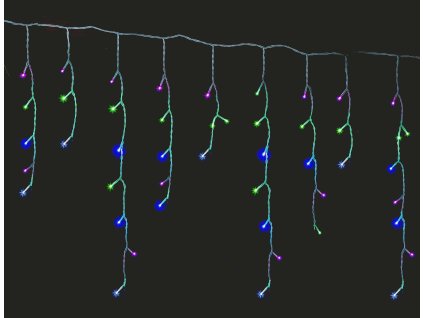 Vonkajší LED vianočný záves - rôznofarebný