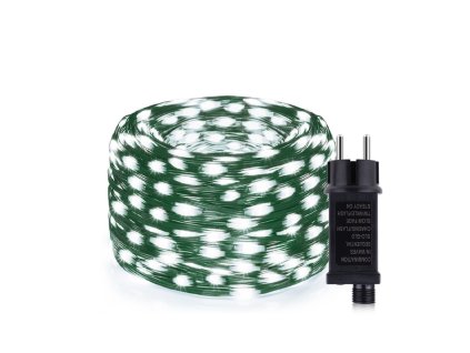 Vonkajšia vianočná mikro reťaz, studená biela, 100m, 1000 LED