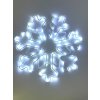 LED dekorace, sněhová vločka, na baterie, 34cm, různé barvy na výběr (Barva Studená bílá)