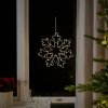 LED dekorace, sněhová vločka, na baterie, 34cm, různé barvy na výběr (Barva Studená bílá)