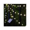 Solárna vianočná reťaz s hviezdičkami, teplá biela, 5m, 30 LED