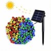7820 solarni vanocni retez 10m 100 led ruznobarevna 8 programu