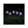 Solárne vianočné zapichovacie snehové vločky, 35 cm, rôzne farby na výber