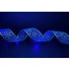 Svietiaca vianočná stuha, modrá, 5m, 50 LED