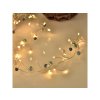 8150 vanocni led mikro retez s perlickami tepla bila 100 led 1m na baterie