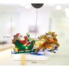 6294 vanocni led zavesna dekorace do okna santa claus na sanich