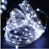 Vánoční mikro řetěz, studená bílá, 5m až 25m (Délka osvětelné části+přívodního kabelu a počet LED 10m+5m, 100 LED)