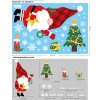 Vánoční samolepky na okna - Santa Claus - různé motivy na výběr (Varianta Varianta 10)
