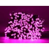 Venkovní LED vánoční řetěz -  růžová, 10m, 100 LED