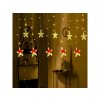 Vnitřní LED světelný vánoční závěs - Hvězdy, 3m, 138 LED, různé barvy na výběr (Barva Různobarevná)