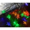Vnitřní LED vánoční řetěz s hvězdičkami - barevná