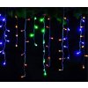 Vnitřní LED vánoční závěs - různobarevná, stále svítící, 2,5m, 105 LED, propojovatelný (Délka světelné části+délka přívodního kabelu a počet LED 2,5m+1,5m, 105 LED)