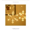 Vnitřní LED vánoční závěs - sněhové vločky , 3m, 138 LED, různé barvy na výběr (Barva Různobarevná)