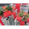 9241 1 led vanocni darkove boxy sada 3 ks studena bila 25 20 15 cm