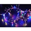 Vonkajšia svetelná LED mikroreťaz, rôznofarebná, až 5M a 500 LED (Dĺžka osvetlenej časti+prívodného kábla a počet LED 2m+3m, 200 LED)
