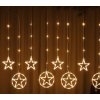 Vnútorný LED vianočný záves - hviezdy