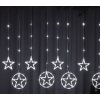 Vnútorný LED vianočný záves - hviezdy