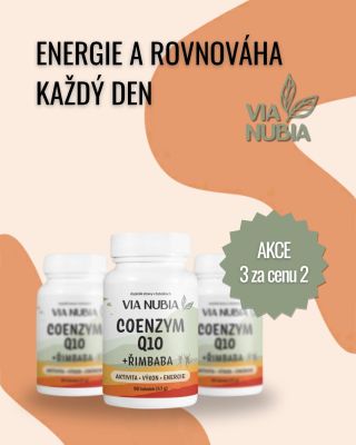 💛 Energie a rovnováha každý den. Cítíte únavu nebo napětí? 💊 ViaNubia Coenzym Q10 + Řimbaba vám pomůže doplnit sílu a...
