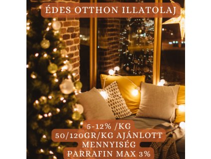 Édes otthon illatolaj (gyertya illat)