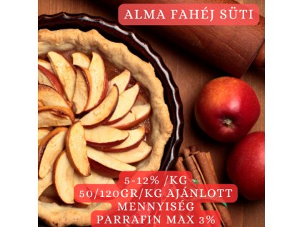 Fahéjas alma süti illatolaj (gyertya illat)