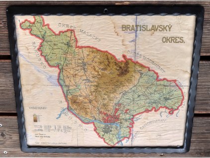Historická mapa okresu Bratislava