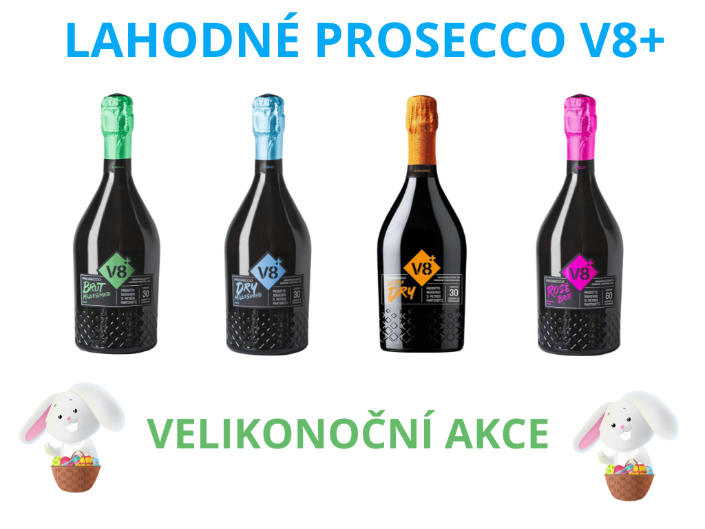 Velikonoční akce na lahodné Prosecco z vinařství V8+