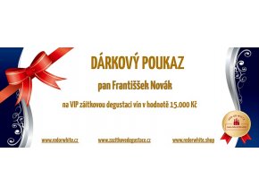 darkovy poukaz degustace vin 15000