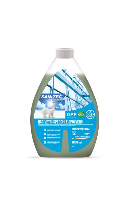 SANITEC HC3 nước lau kính, mặt bàn, siêu đậm đặc 1L